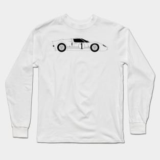 GT40 Black Outline Long Sleeve T-Shirt